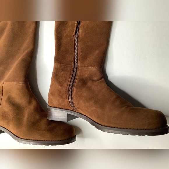 Stuart Weitzman Hilo suede over knee walnut boots 6 $798 - Picture 9 of 14